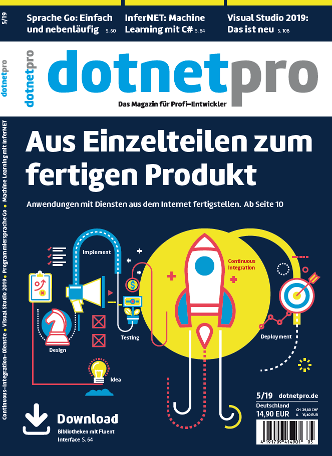 dotnetpro 05/2019, Cover
